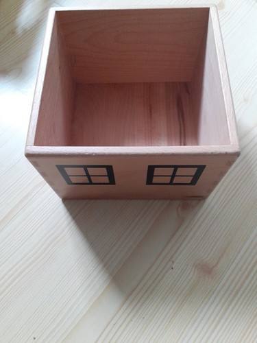 Wooden box chest table - wooden,