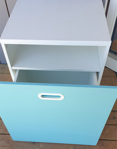 Toy storage unit with - with, boxes